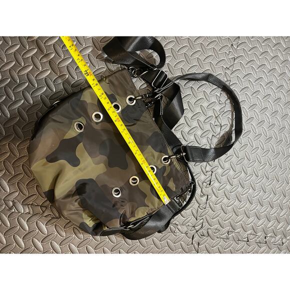 SR Squared Sondra Roberts Camouflage Mini Reversible Tote with Inside Pouch - Picture 8 of 9